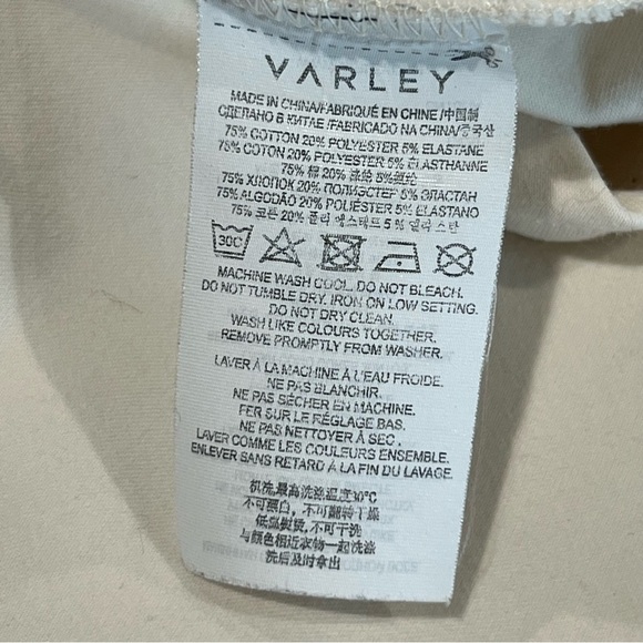 Varley Barton Sweatshirt Eggnog Ivory Cream Small High Neck Pullover Top - Picture 9 of 9